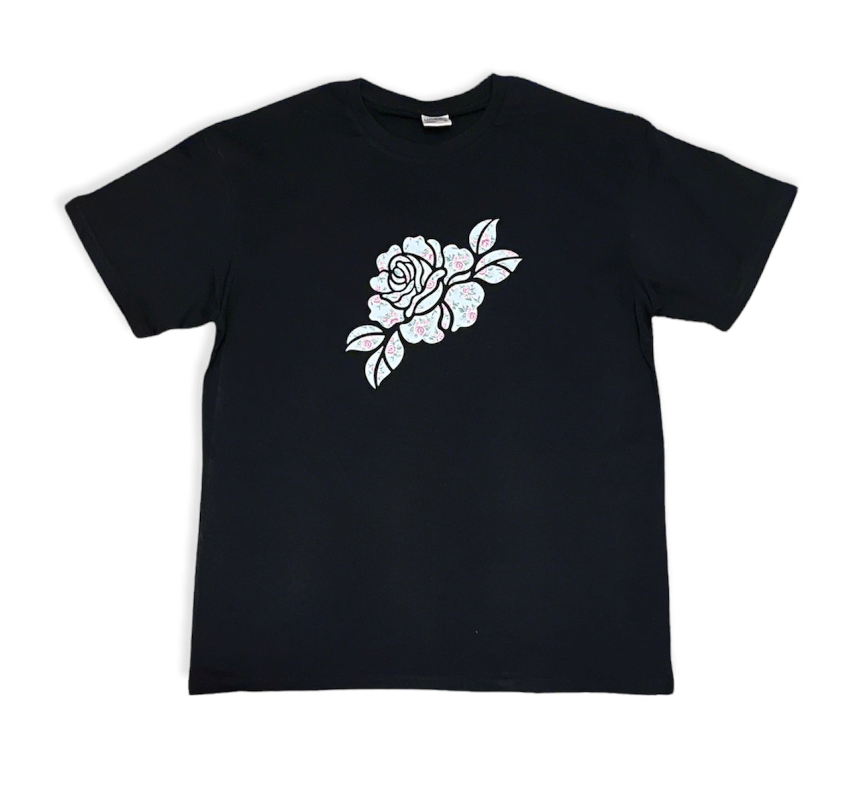 ROSE Design T-Shirt with Vintage Rose vinyl - Women