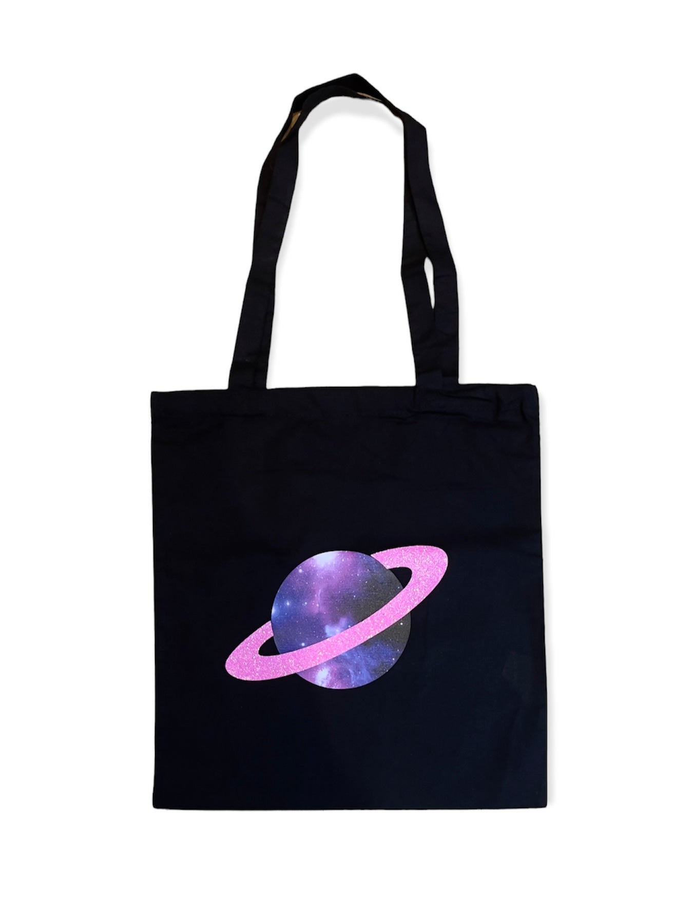 Tote Bag - Planet Logo With Ring in Glitter Vinyl