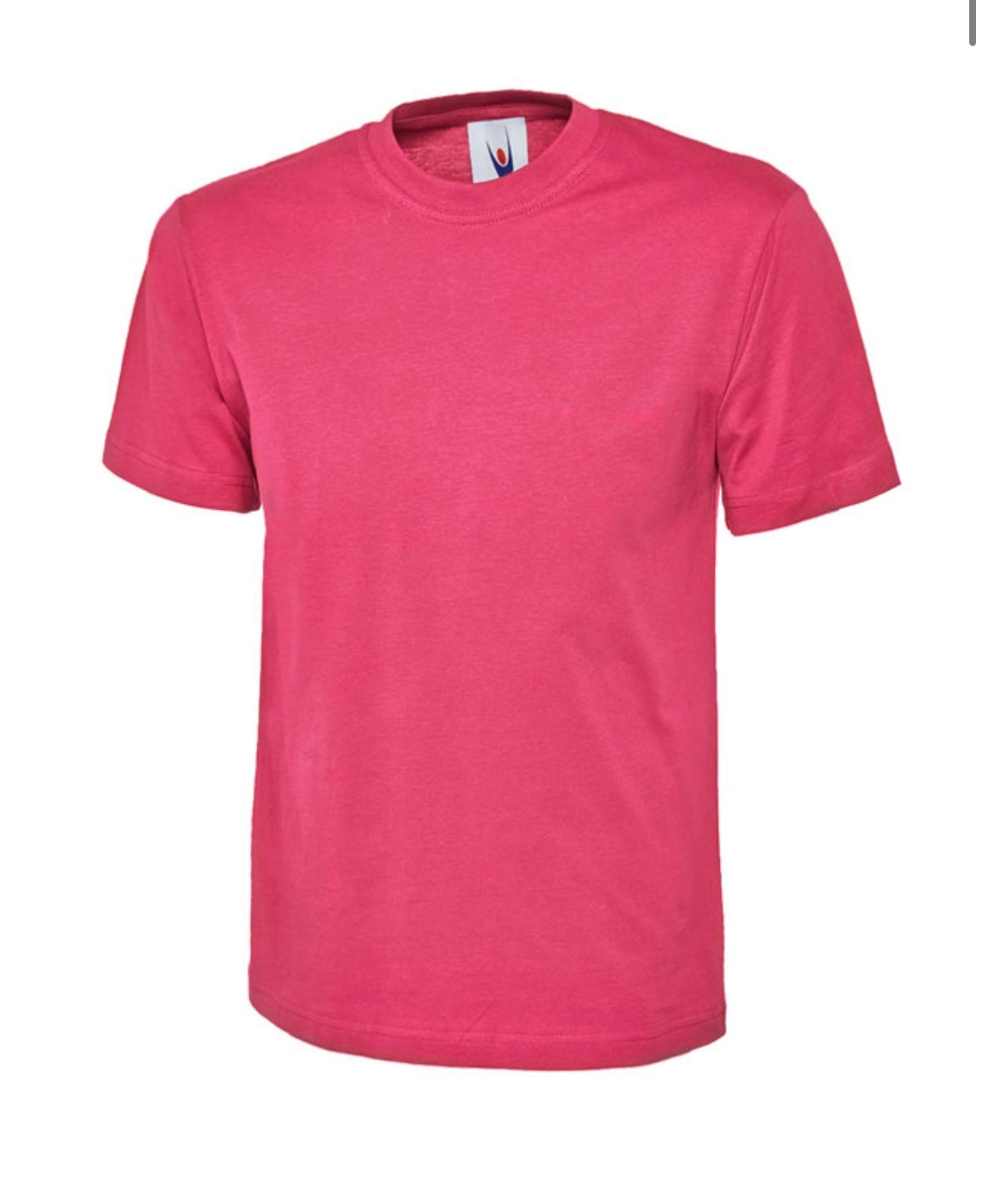 Plain Classic Unisex Style Adult T-Shirt - Warm Colour Selection