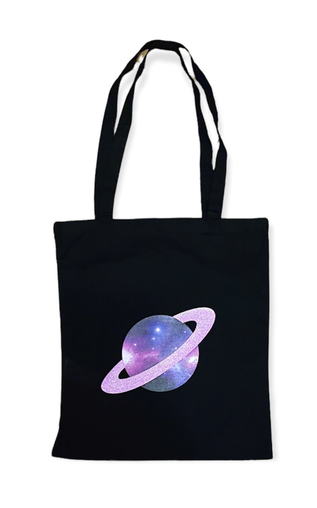 Tote Bag - Planet Logo With Ring in Glitter Vinyl