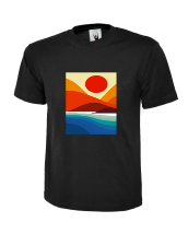 HORIZON Abstract Printed T-Shirt - Men