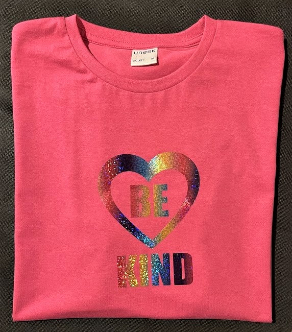 BE KIND Rainbow Holographic