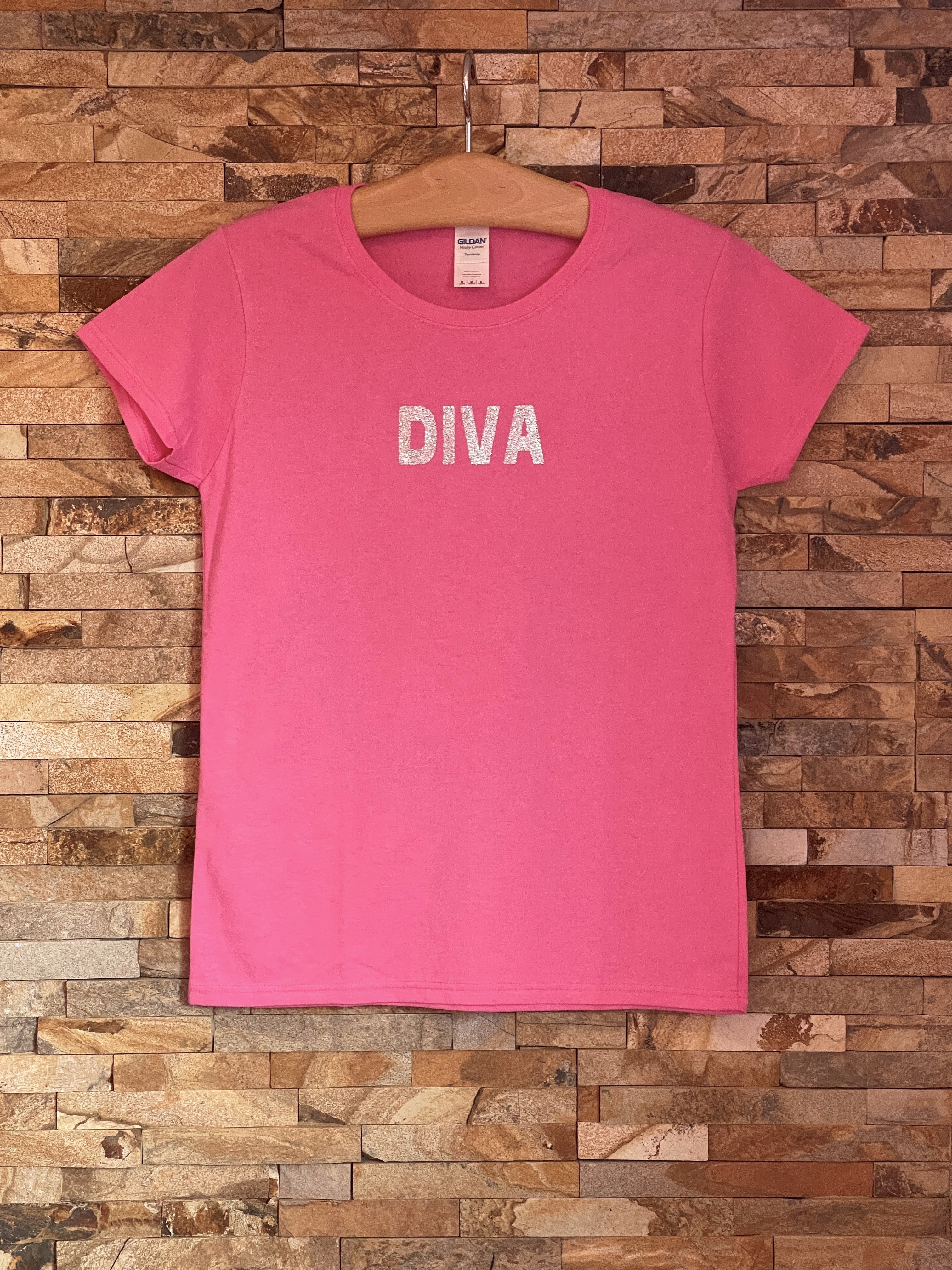 DIVA Silver Glitter Logo