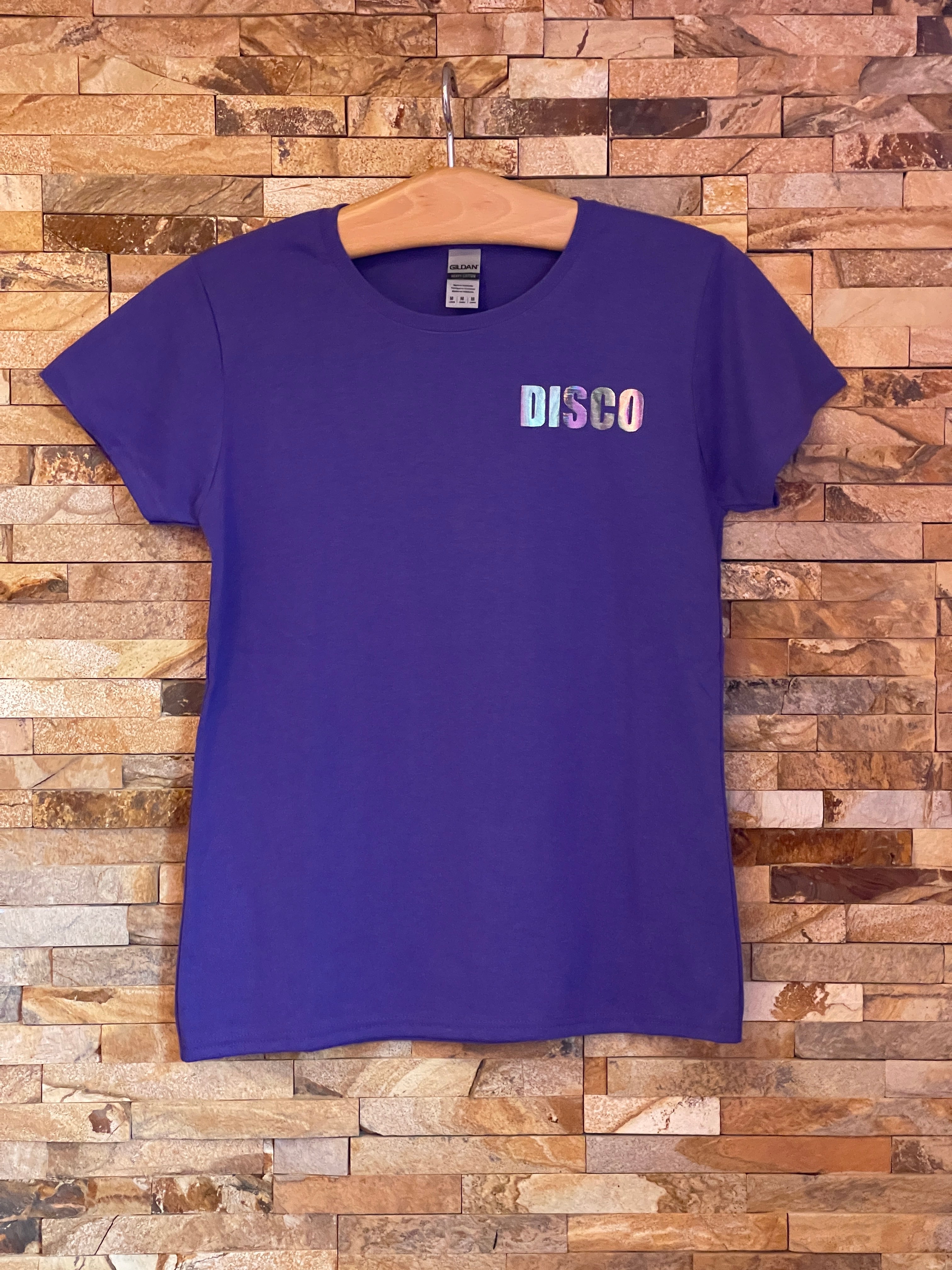 DISCO Metallic Logo T-Shirt - Women