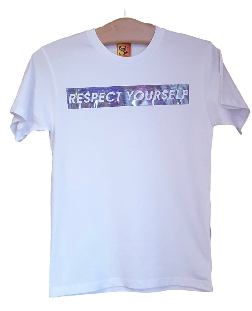 RESPECT YOURSELF Metallic Vinyl T-Shirts - Boys