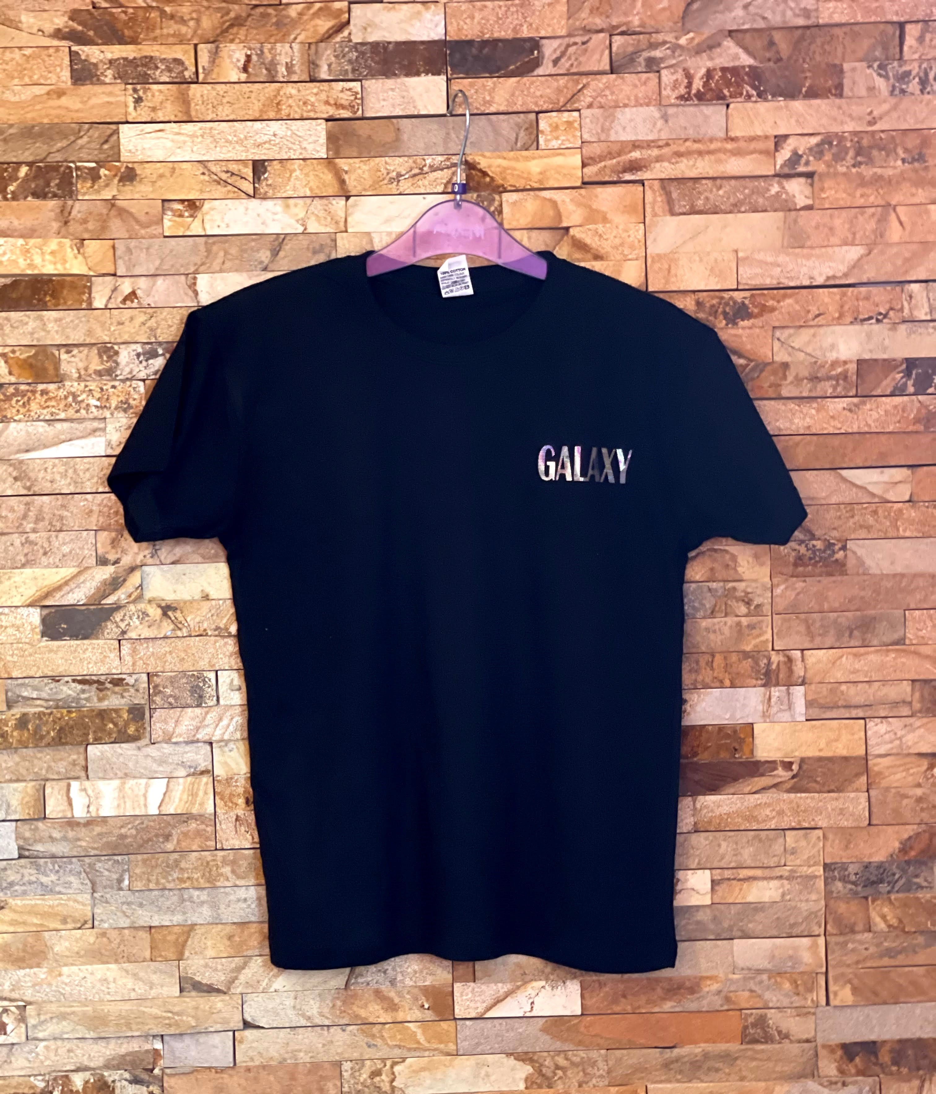 GALAXY Metallic Silver Logo T-Shirt - Boys