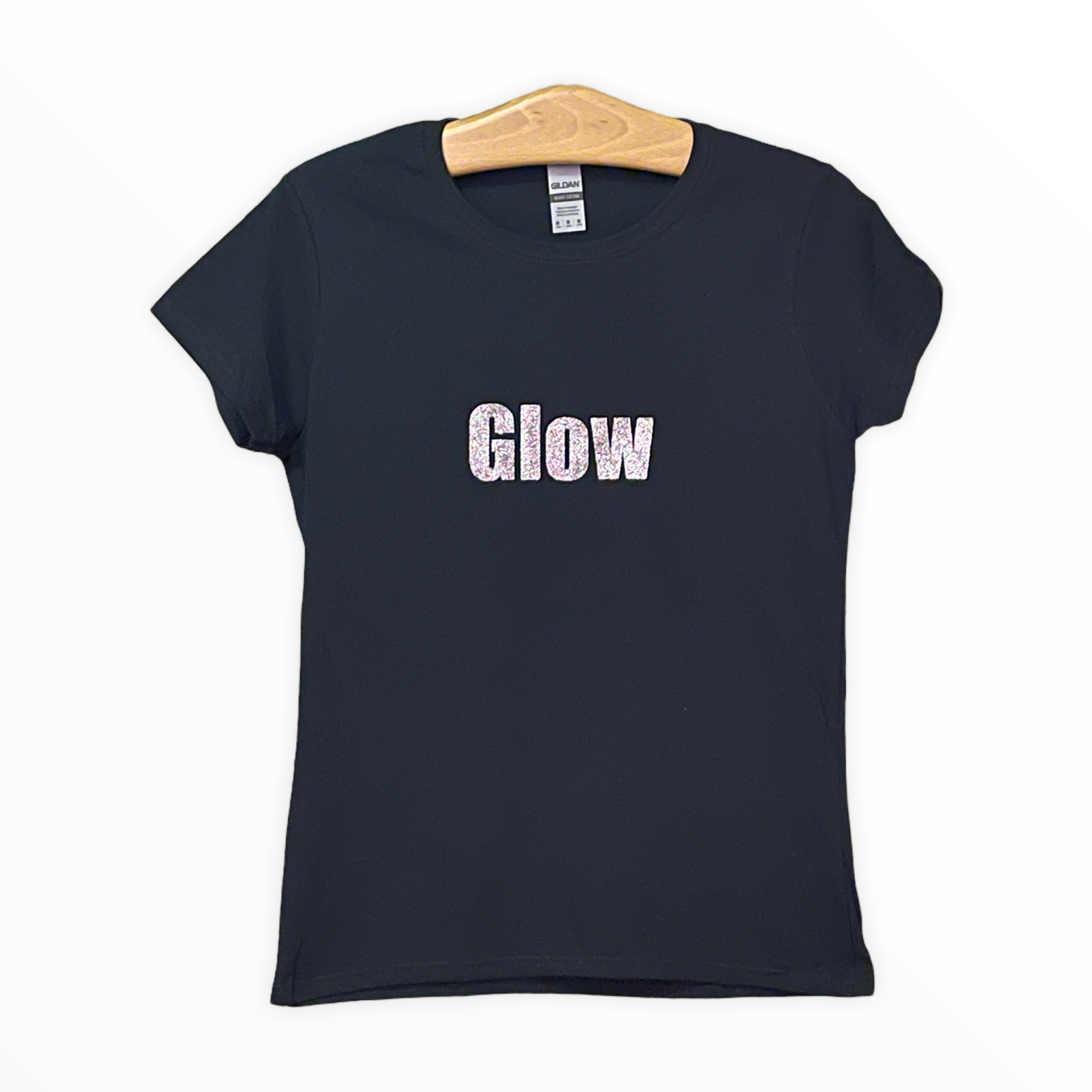 GLOW Silver Glitter Logo