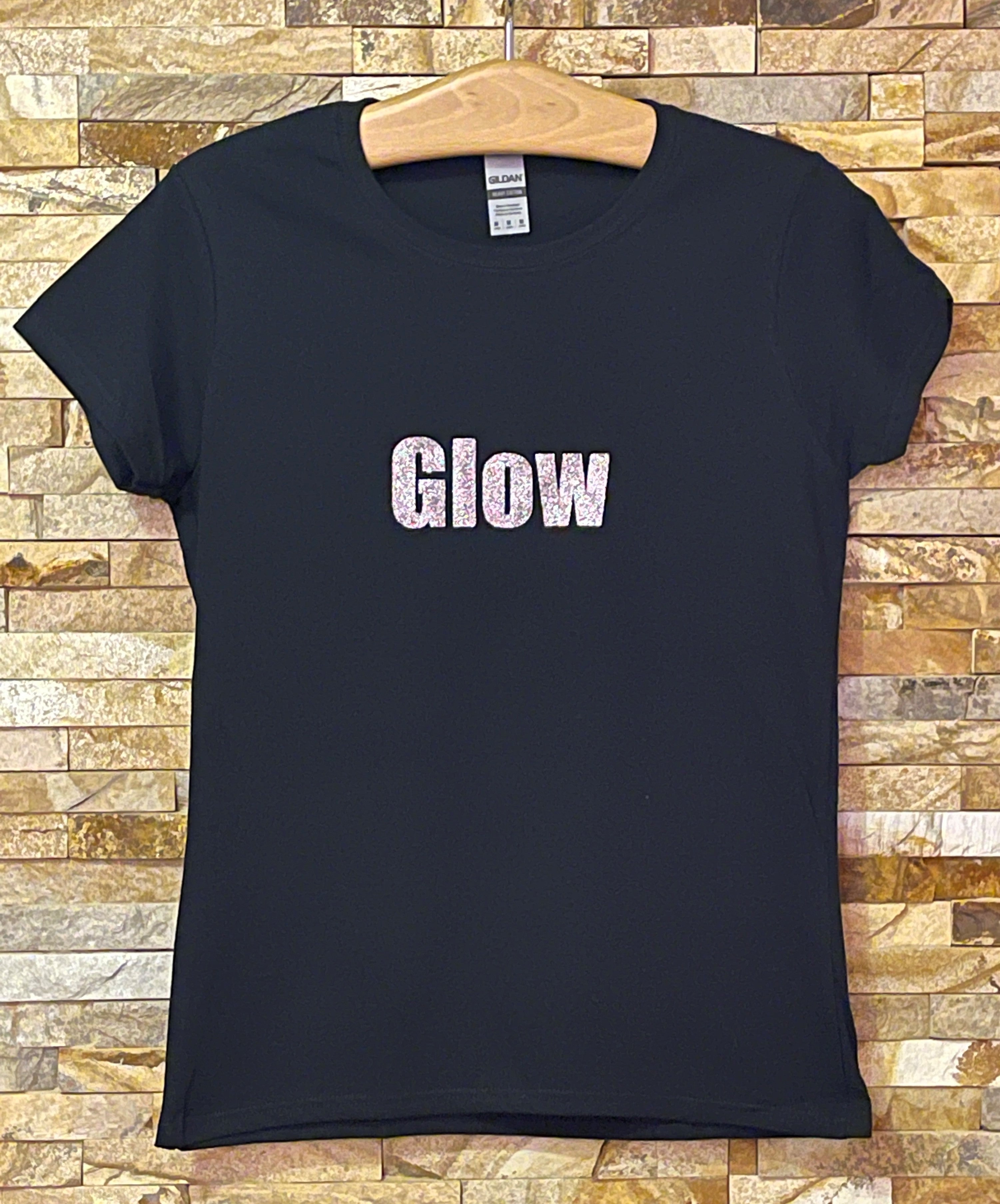 GLOW Silver Glitter Logo