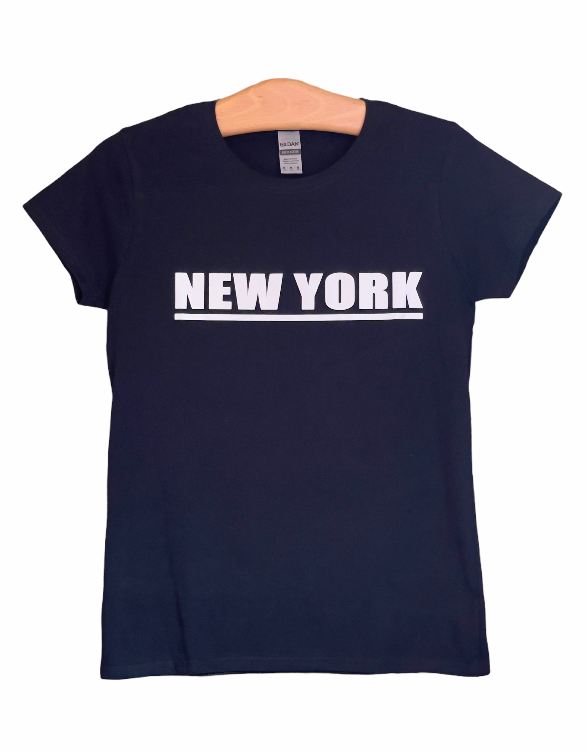 NEW YORK White Logo T-Shirt - Unisex