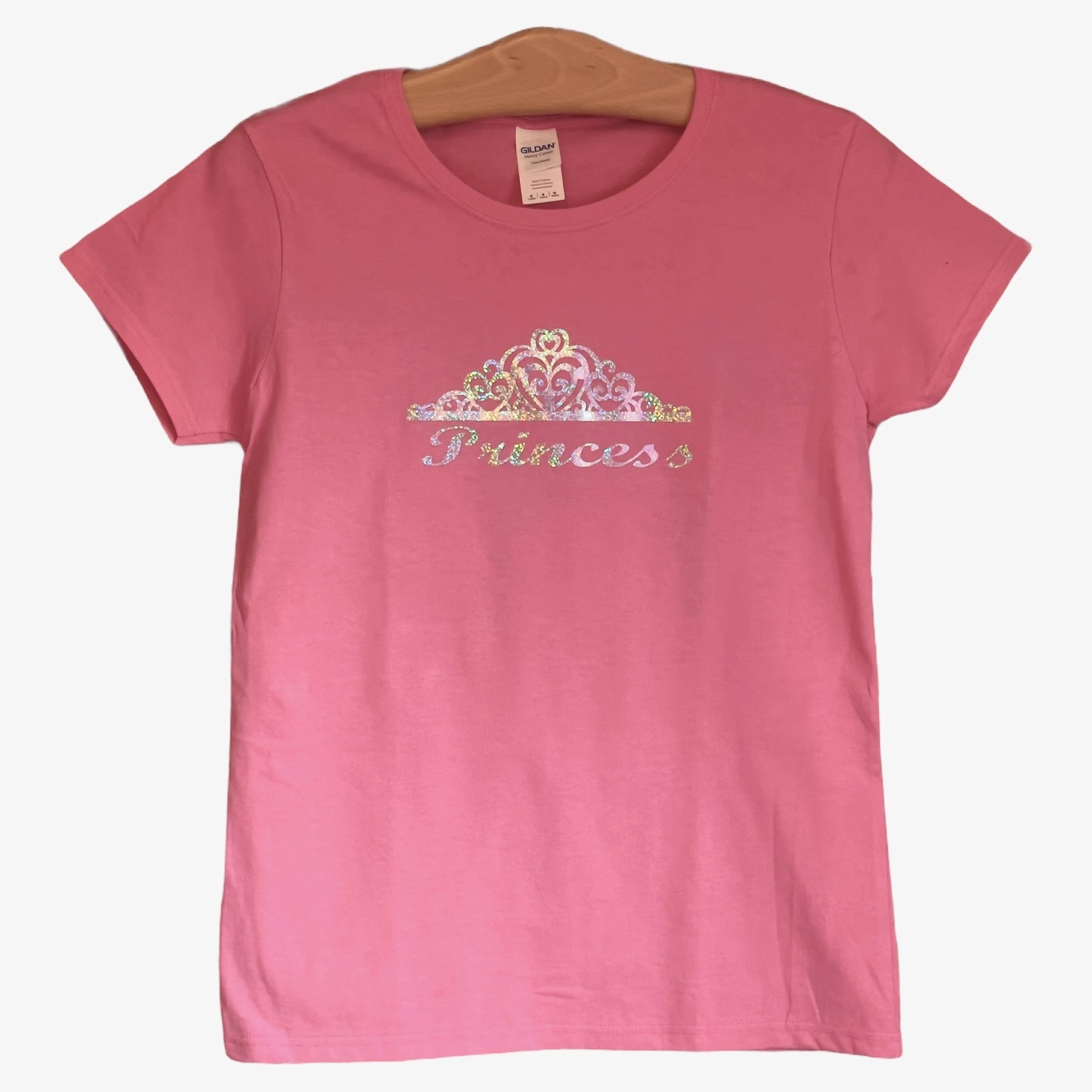 PRINCESS with tiara Holographic Logo T-Shirt - Women