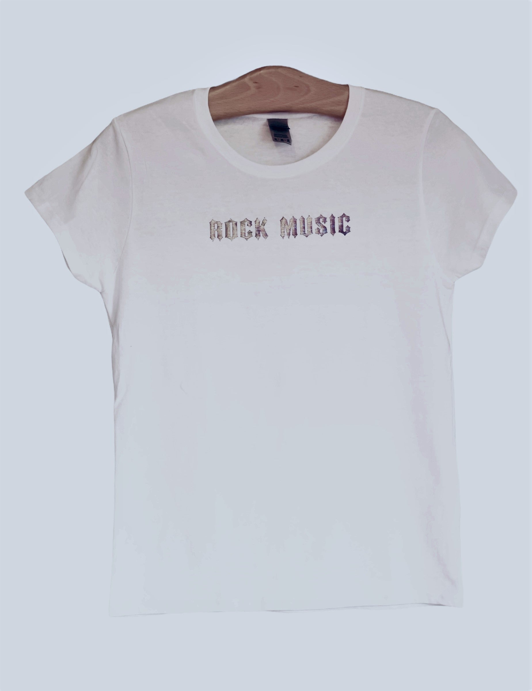 ROCK MUSIC metallic logo T-Shirt - Unisex