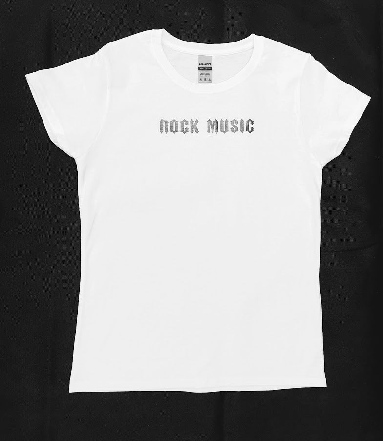 ROCK MUSIC metallic logo T-Shirt - Unisex