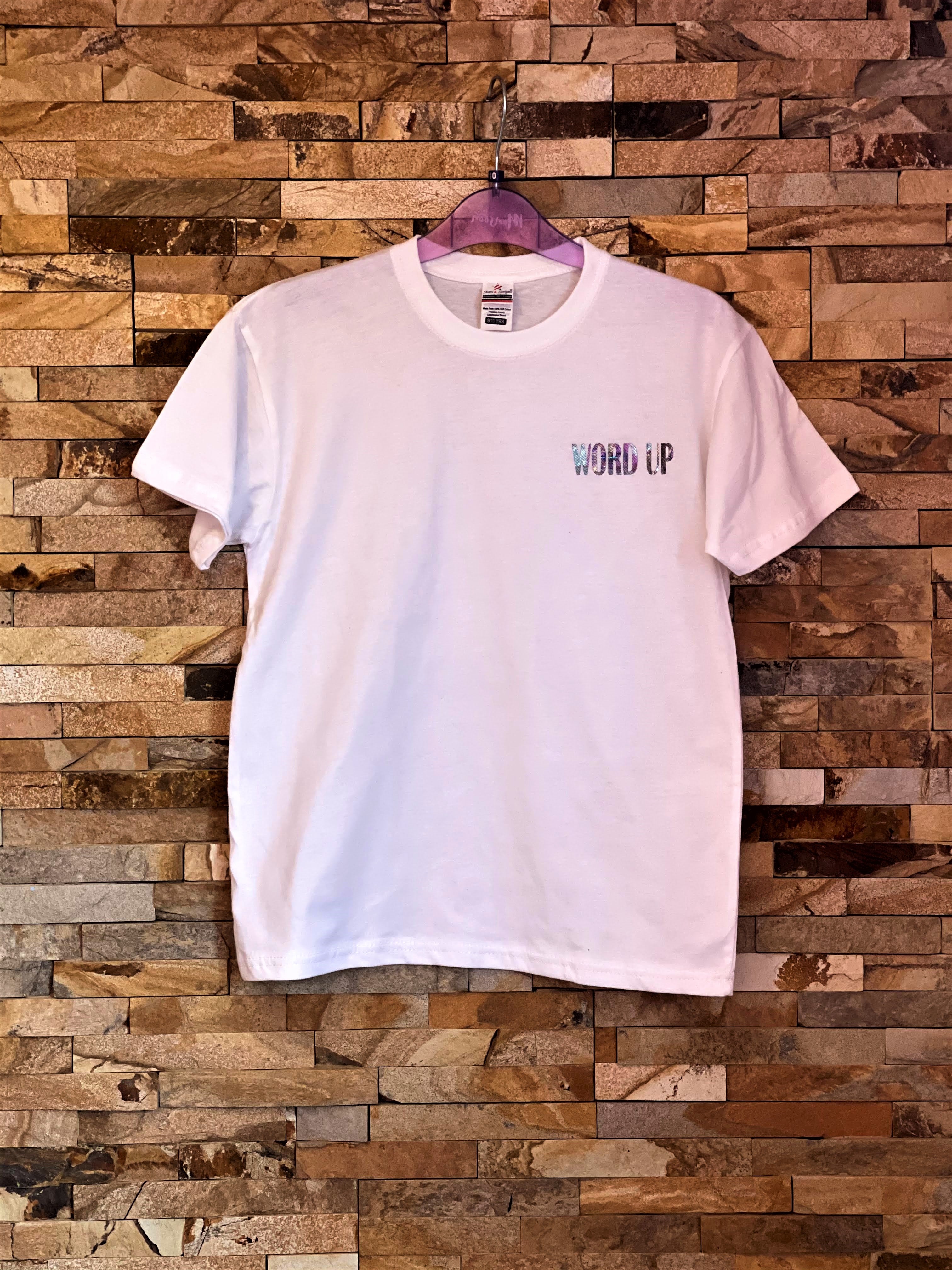 WORD UP Metallic Logo T-Shirt - Kids