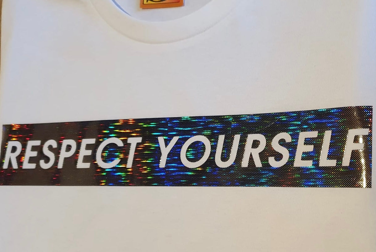 RESPECT YOURSELF Metallic Vinyl T-Shirts - Boys